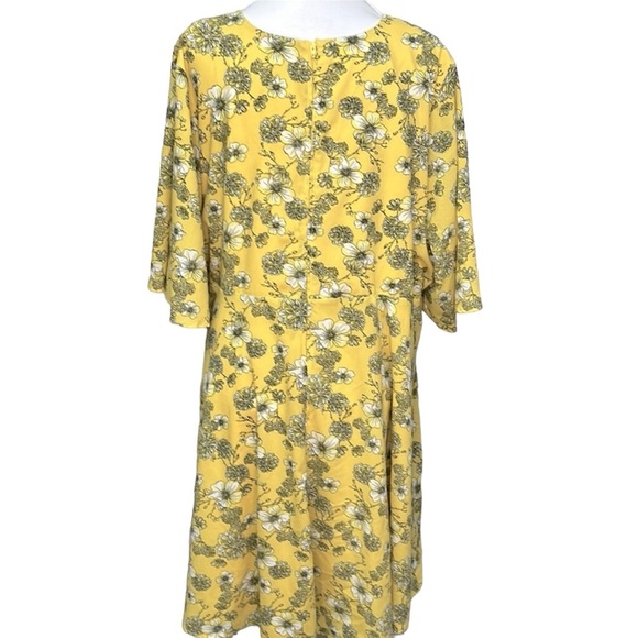 Torrid Yellow Floral Midi Dress - Picture 5 of 8